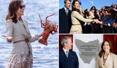 Queen Mary returns to Australian hometown for the first time in nearly 20 years