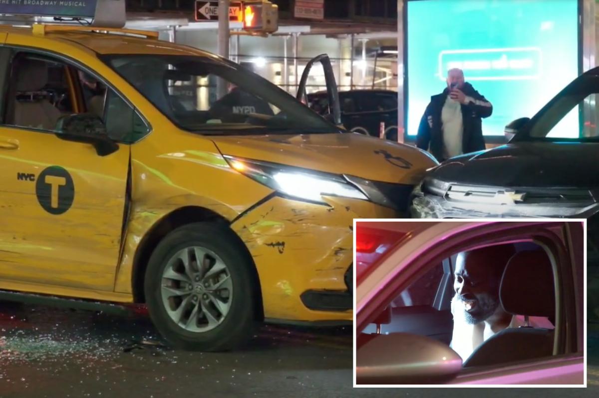 Armed maniac steals NYC taxi for joyride — sparking wild police chase ending in crash