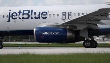 JetBlue flight bound for JFK strikes coyote on Rhode Island runway during takeoff: 'We heard a thud'