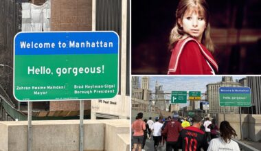 'Hello, Gorgeous!' sign goes up on Brooklyn Bridge in nod to 'Funny Girl' — but few get the reference