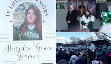 Hundreds pack NYC suburb to remember Loyola University student Sheridan Gorman