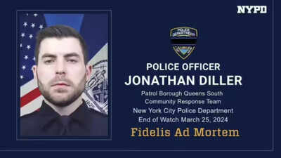 Widow of slain NYPD officer covers ears as husband’s final moments recounted in Queens court