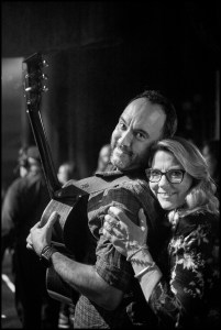 Danny Clinch photographing Dave Matthews and Susan Tedeschi for the Love Rocks Benefit Concert on March 12th 2020.