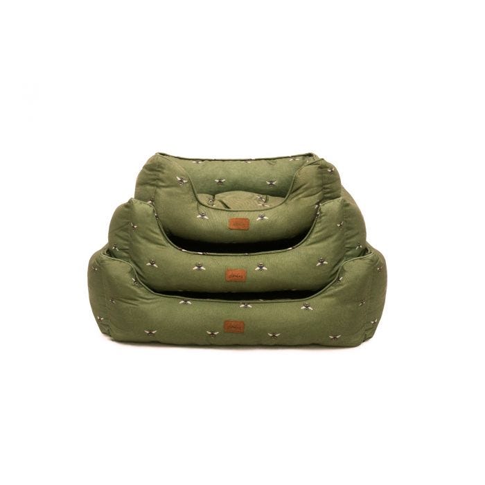 Joules - Bee Print Box Dog Bed