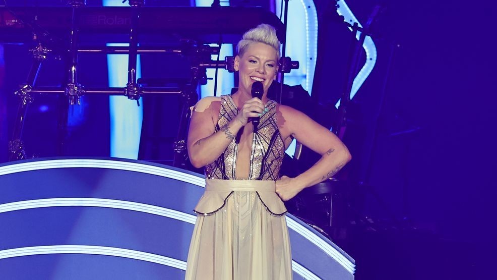 ST LOUIS, MISSOURI - AUGUST 10: P!NK performs onstage during P!NK The Summer Carnival 2024 - St. Louis at The Dome at America’s Center on August 10, 2024 in St Louis, Missouri. (Photo by Theo Wargo/Getty Images for Live Nation)