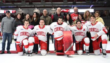 Keopple Shines in Senior Night Start, Backstops #11 Men's Hockey Past Clarkson