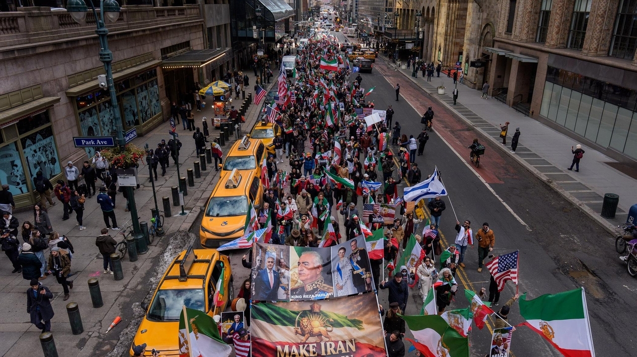 NYC marchers celebrate killing of Iran's Supreme Leader Ayatollah Ali Khamenei, praise Trump, Netanyahu