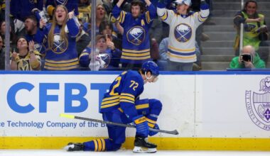 Sabres honor gold medalist Tage Thompson, who scores decisive goal