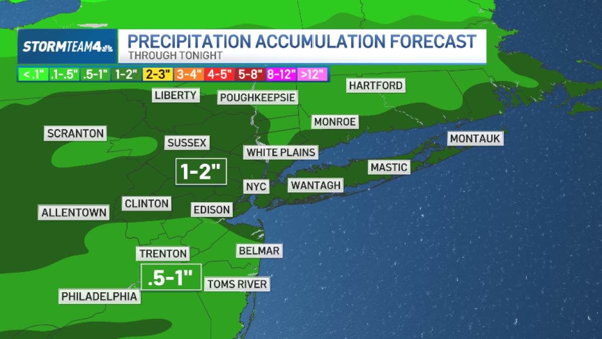 When will it stop raining? NYC weather forecast bleak for days – NBC New York