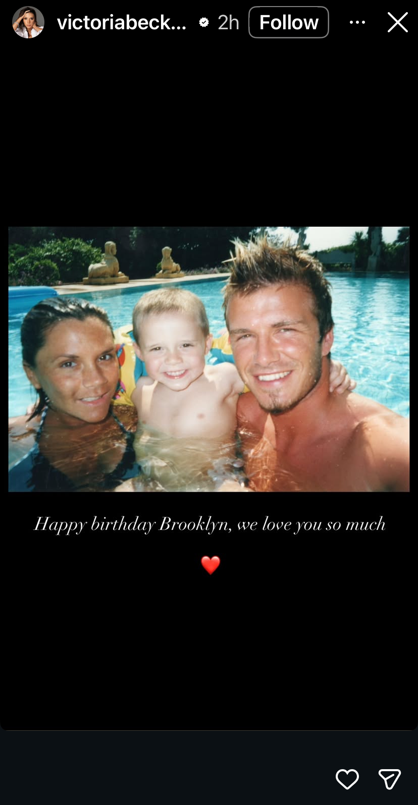 birthday greeting in a pool setting