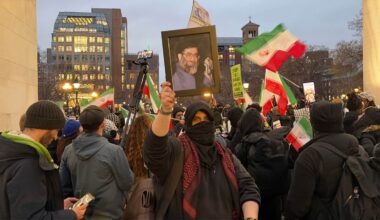 Iranian counterprotesters confront NYC Khamenei vigil – The Forward