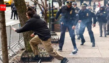 Improvised explosive device thrown at anti-Islam protest outside mayor Mamdani’s mansion in New York City