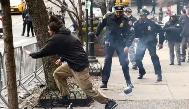 Pro-Islam counterprotester arrested after deploying an explosive outside in NYC