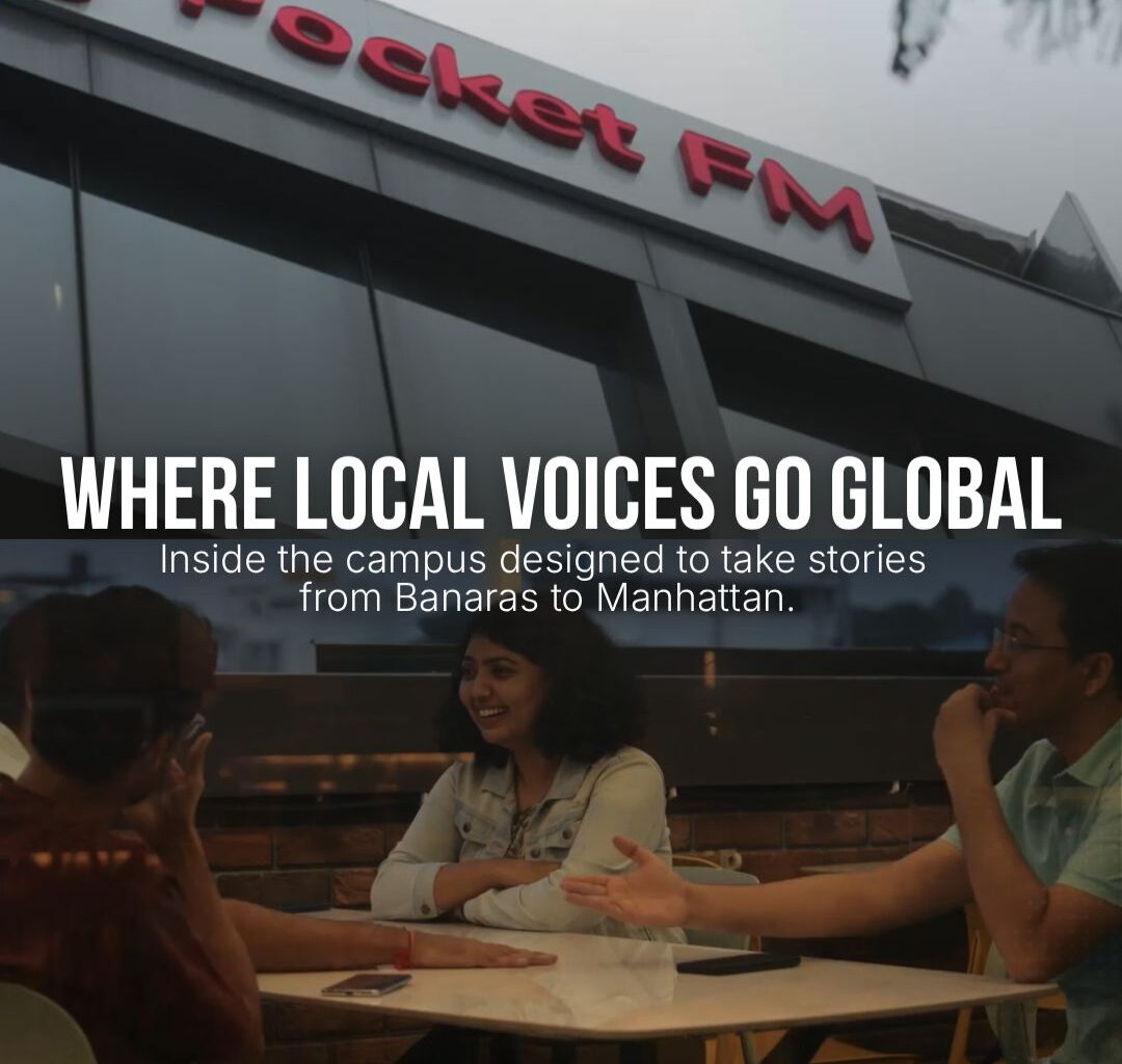 Building a home for stories that travel from Banaras to Manhattan. The role of the office is being redefined across India, shifting focus from "capacity" to "character." For Pocket FM, this meant…