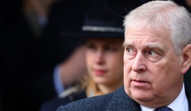 Disgraced Andrew hides as his team take Queen's corgi for walk ahead of major royal event