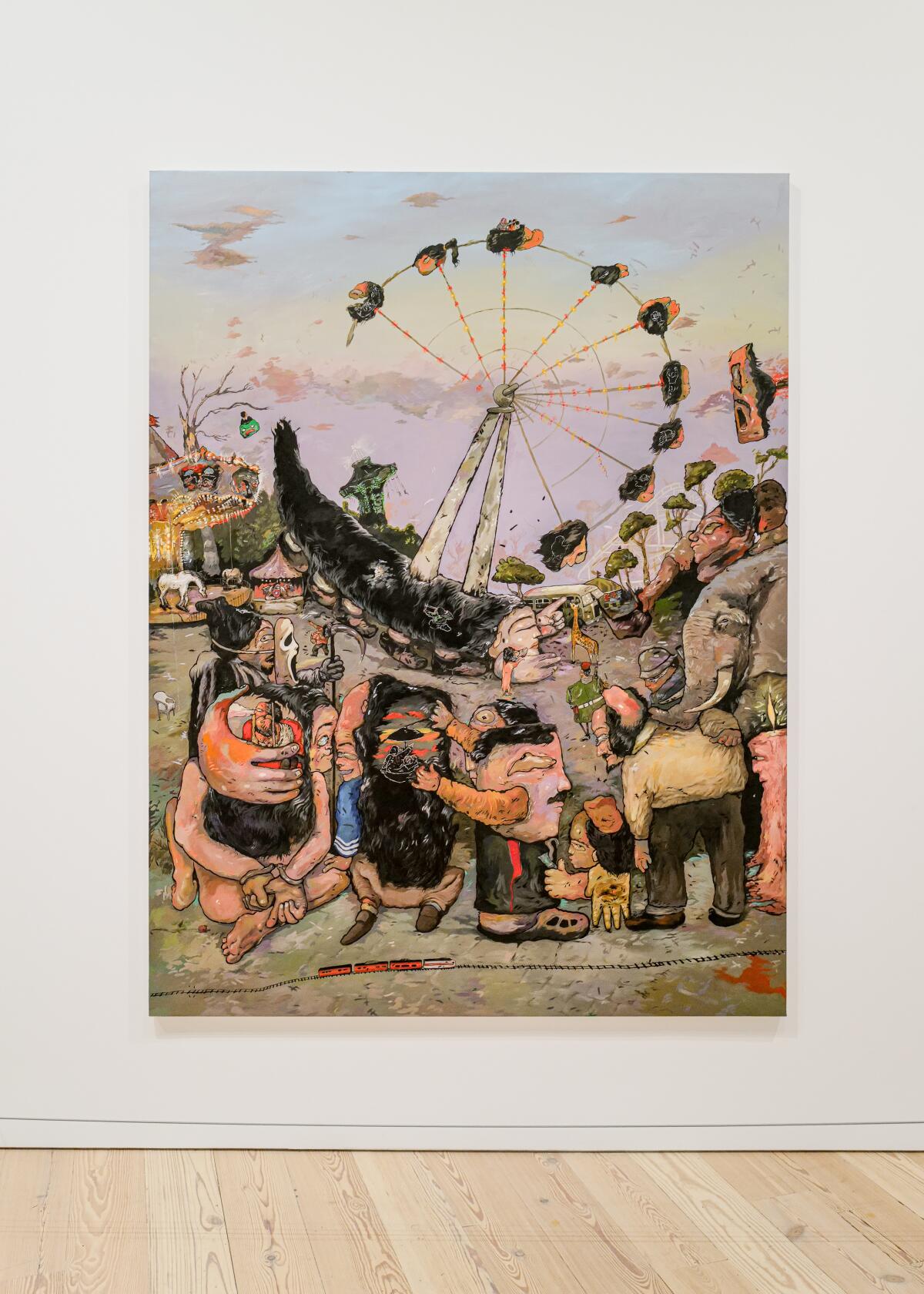 A painting in a museum.