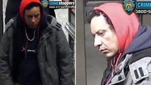 Police released images of a man they believe shoved two men onto the subway tracks in unprovoked attacks at the Lexington Avenue-63rd St. subway station in the Upper East Side. (NYPD)