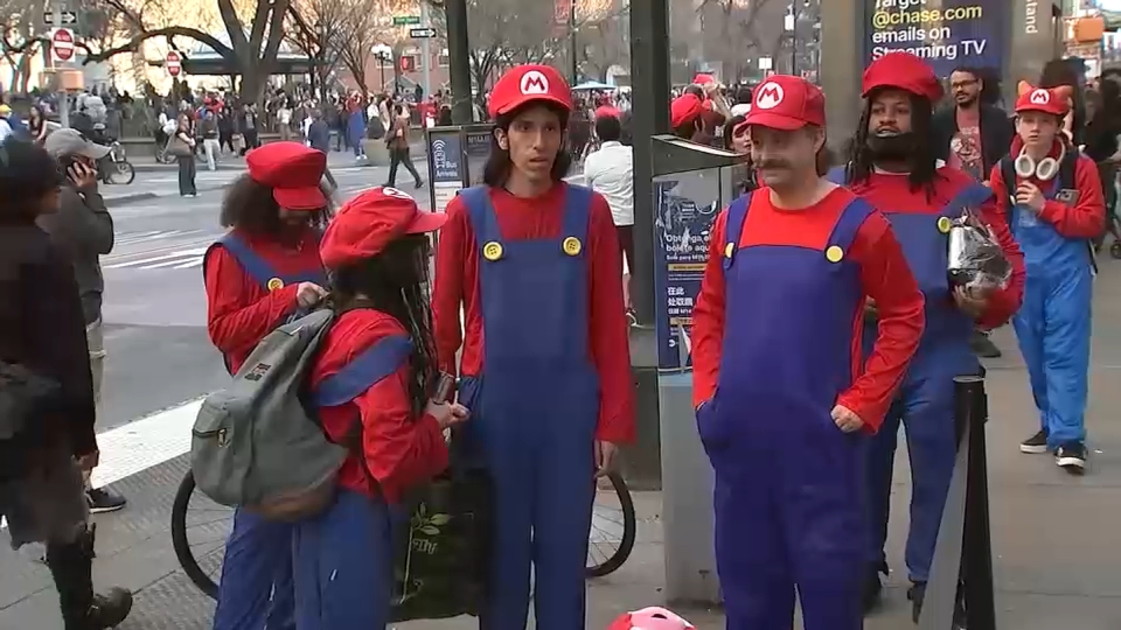 Super Marios take over Union Square in NYC on Mar10 Day in attempt to break Guinness World Record