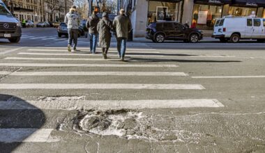 Brutal winter makes for bumpy ride as pothole season arrives in NYC