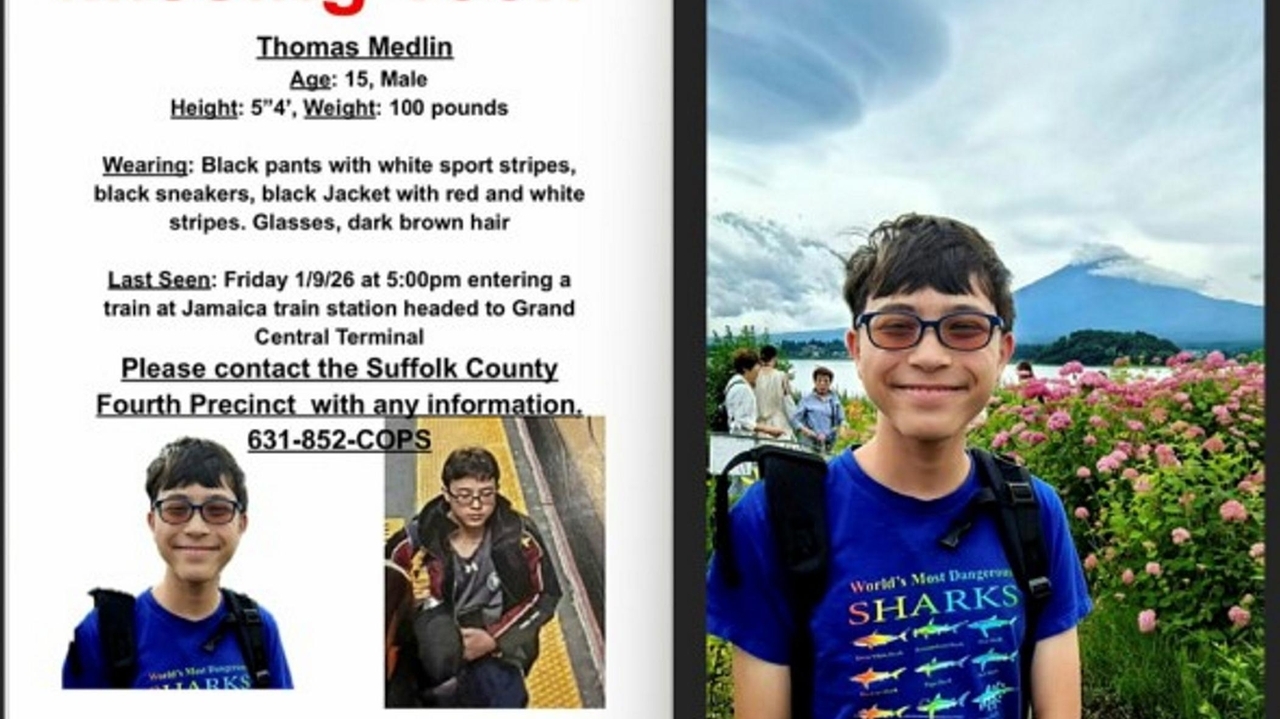 Missing St. James teen Thomas Medlin found dead in waters off Brooklyn, police say