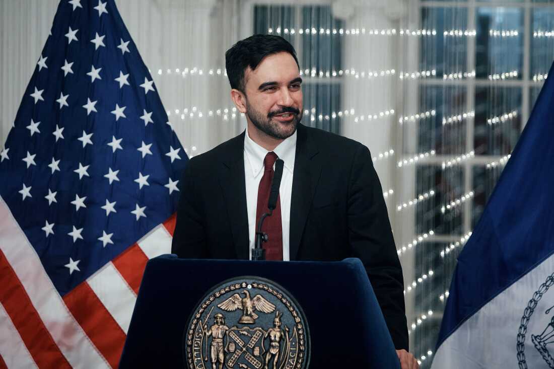 New York City Mayor Zohran Mamdani speaks to city workers during a Ramadan iftar meal at the Museum of the City of New York on Thursday, March 12, 2026, in New York. He spoke at length about "bigotry" and "hatred" faced by Muslims in the U.S.