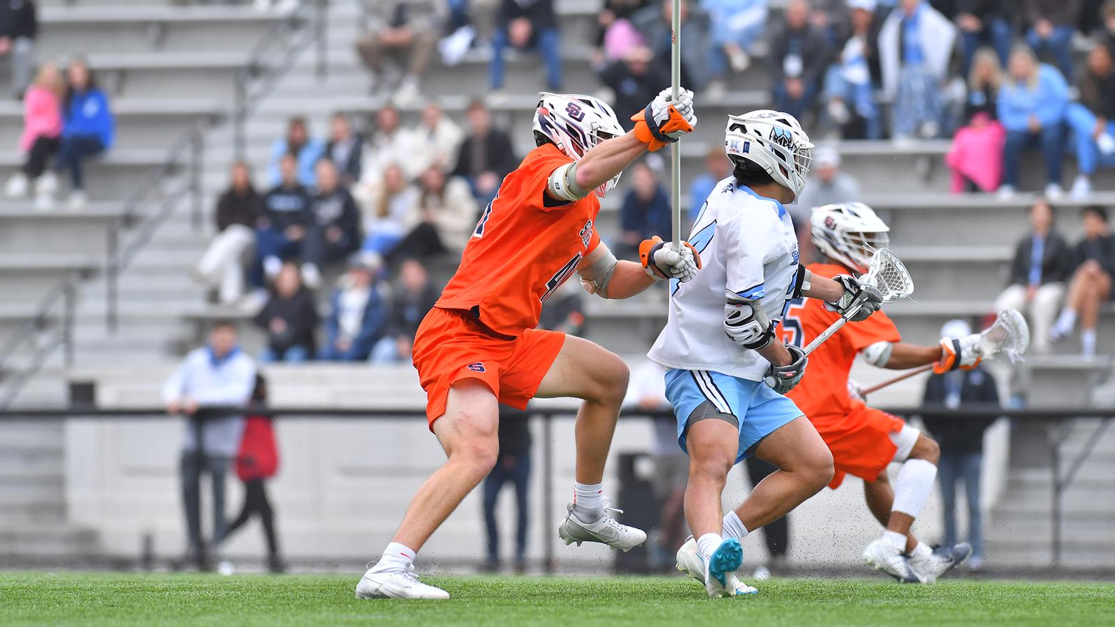 men's lacrosse celebration at Air Force