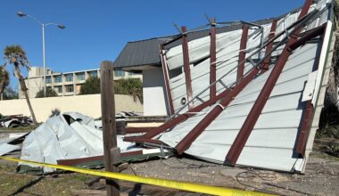 Downtown Albany, local motel damaged in severe weather Thursday