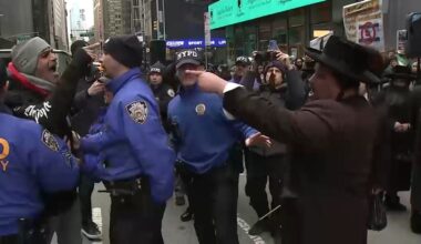 International Day of Outrage protests: Dueling pro-Palestine, Israel demonstrations clash in Times Square over Mideast crisis