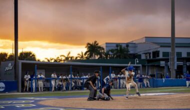 Eagles sweep doubleheader with 2-1 win over Queens