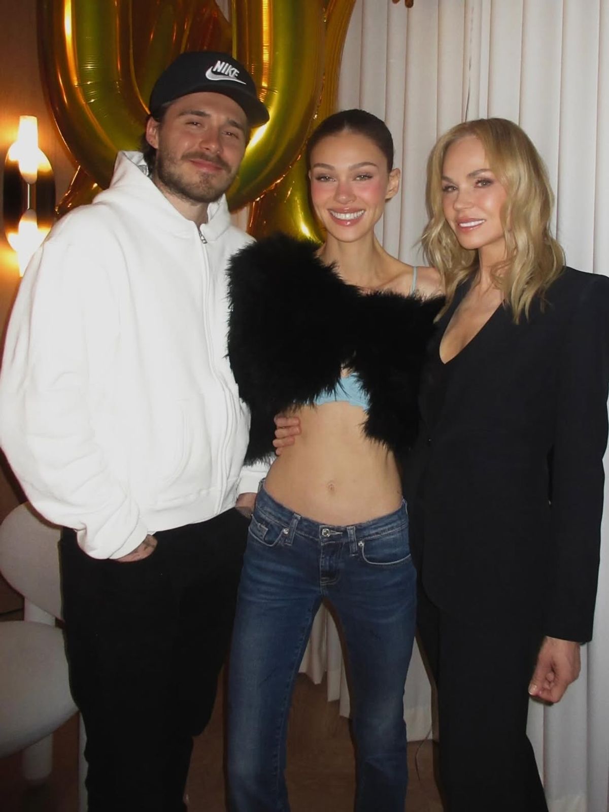 Brooklyn with Nicola and her mum