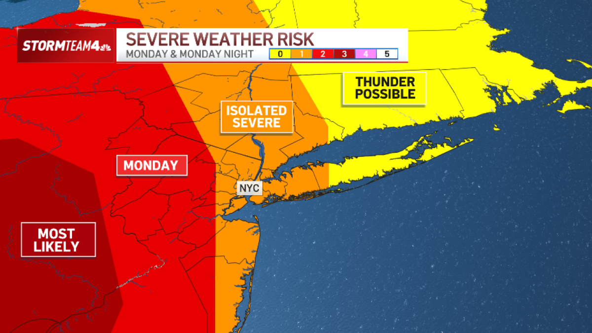 Strong storms Monday bring threat of floods, rain, winds – NBC New York