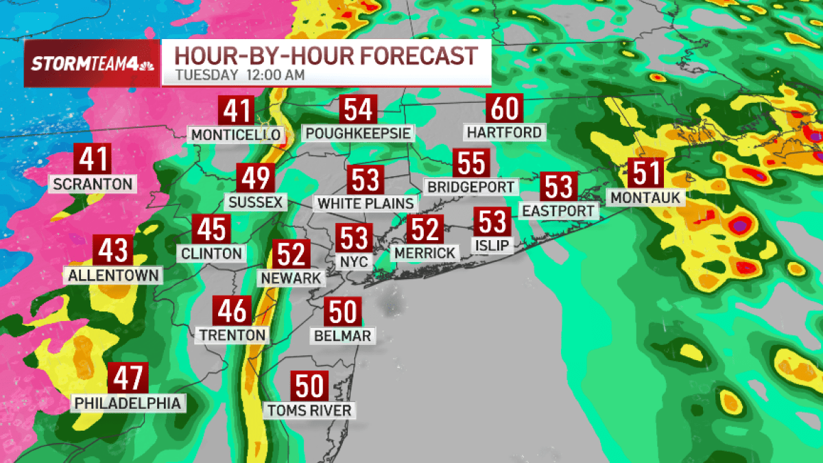 Hour-by-hour radar as storms hit tri-state – NBC New York