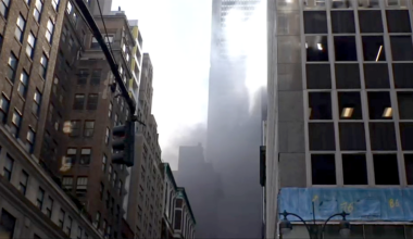 Fire erupts in Manhattan on St. Patrick's Day