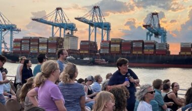 Port Authority of NY &amp; NJ giving port tour