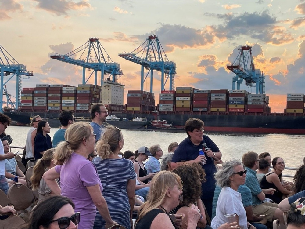 Port Authority of NY &amp; NJ giving port tour