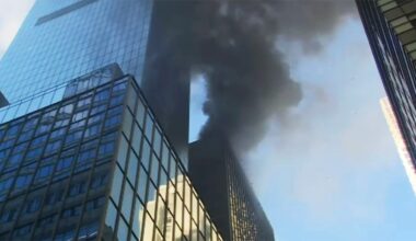 Fire erupts in Manhattan on St. Patrick's Day