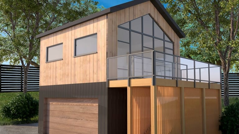 This ADU (ancillary dwelling unit), which would go above a...