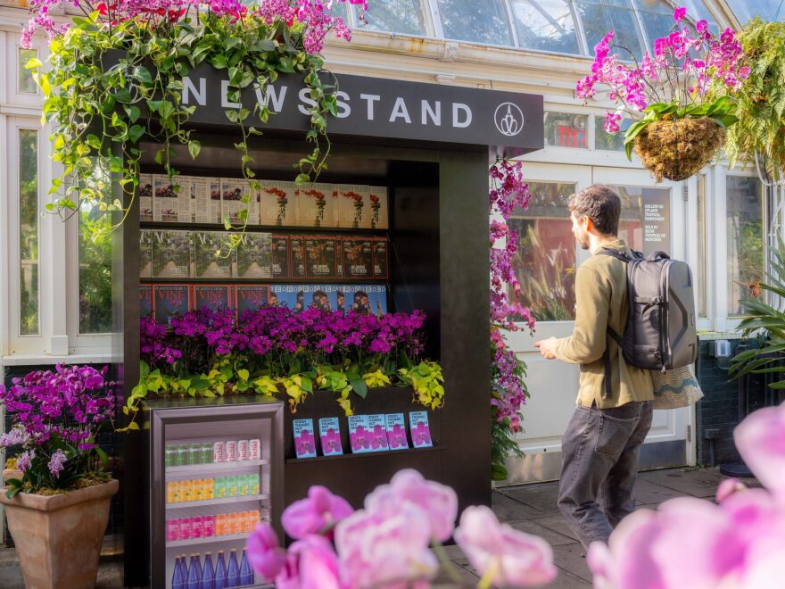 There are Easter Eggs throughout the show. Here, all the publications' names have been changed to be flower related.