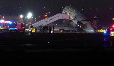 Flight collides with vehicle on runway at New York’s LaGuardia Airport