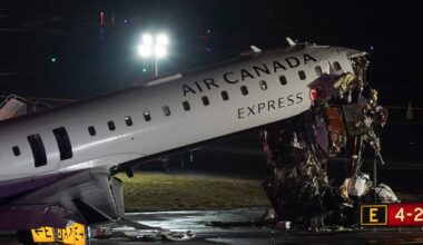 Pilot and copilot killed in collision between jet and fire truck at New York’s LaGuardia Airport