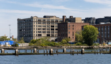 industrial buildings on the brooklyn waterfront