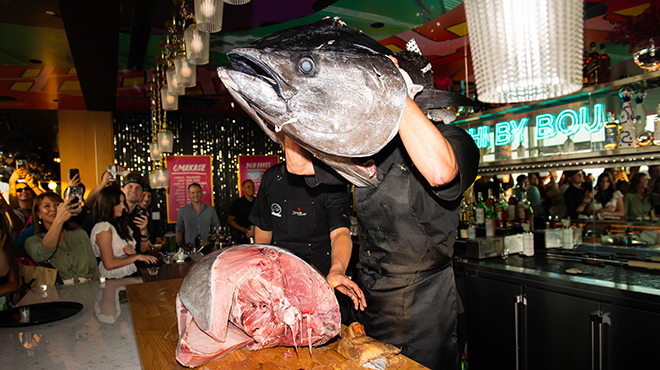 See a Massive Tuna Carving Live in NYC at a Special Sushi Event