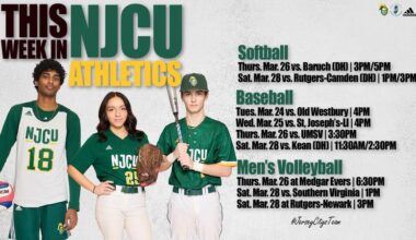 This Week in #NJCU Athletics: March 23-29