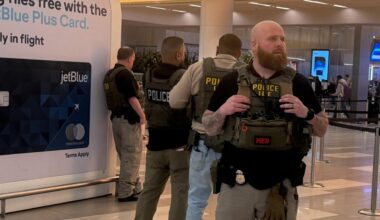 ICE officers patrolling Kennedy and LaGuardia after Trump TSA directive