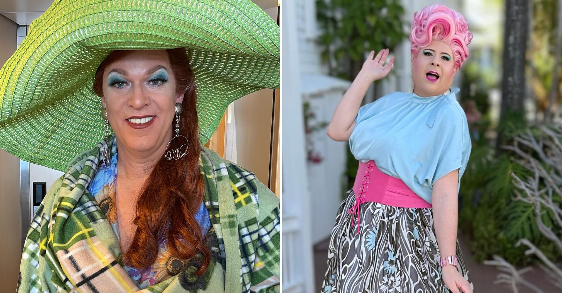 Drag queens Dixie Longate and Miss Bouvèé