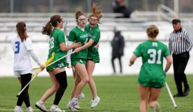 Women's Lax Wins First MAAC Contest Over Rider