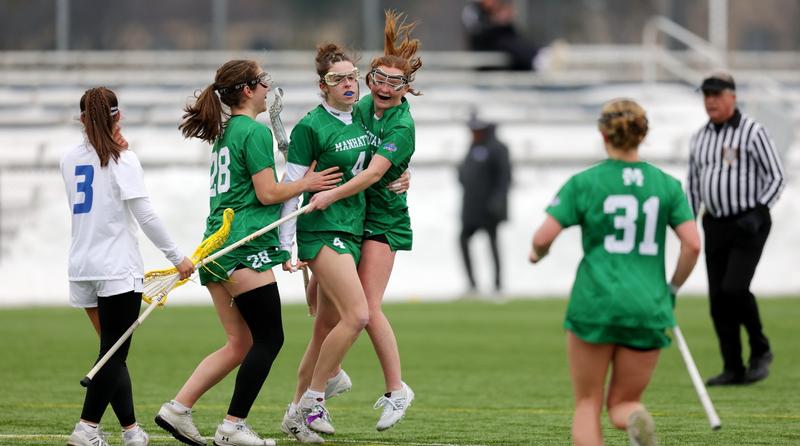 Women's Lax Wins First MAAC Contest Over Rider