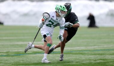Men’s Lacrosse Upended by #20 Sacred Heart in Midweek Conference Tilt