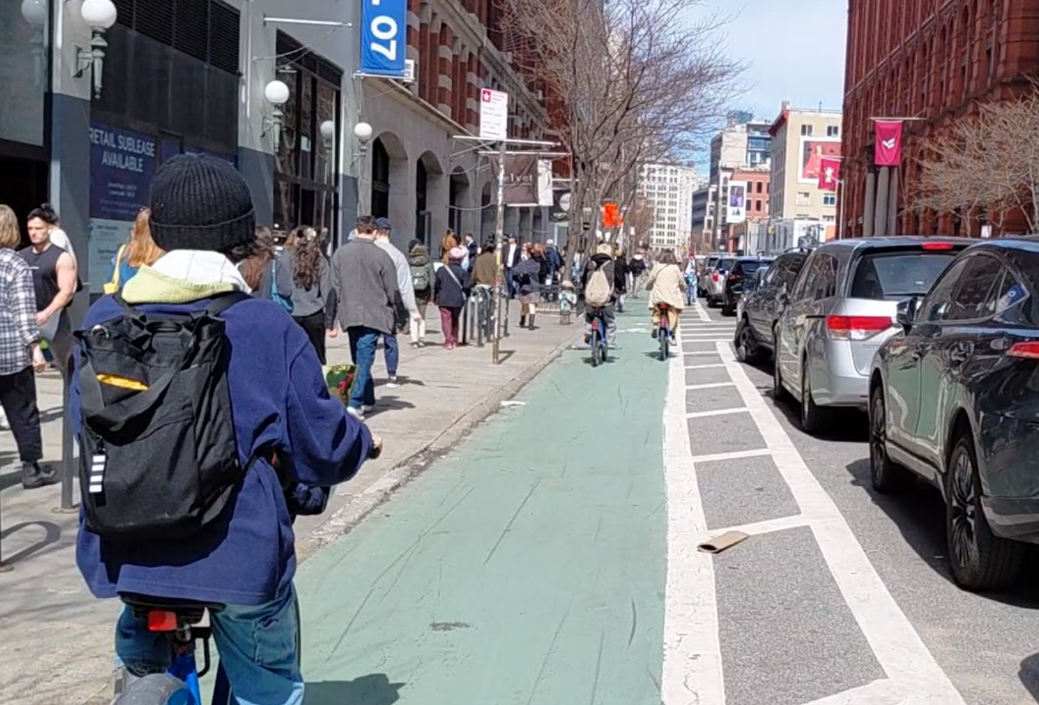 New protected two-way bike lane will connect the Brooklyn Bridge and Union Square