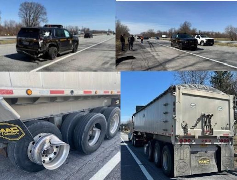 Truck driver charged for allegedly hitting stopped state trooper in New York